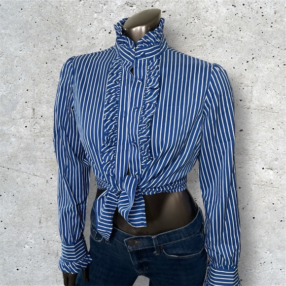 Ruffled Button Down - Picture 1 of 2